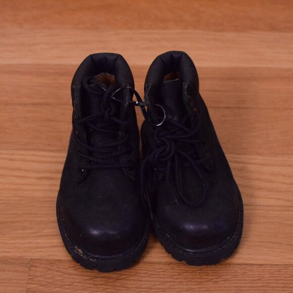 Boys Timberland Premium 6" Waterproof Black Suede Boot Baby/Toddler/Kid - Size 5 - Picture 2 of 5